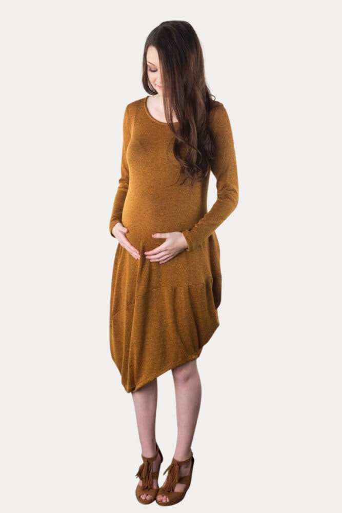 cozy maternity dress
