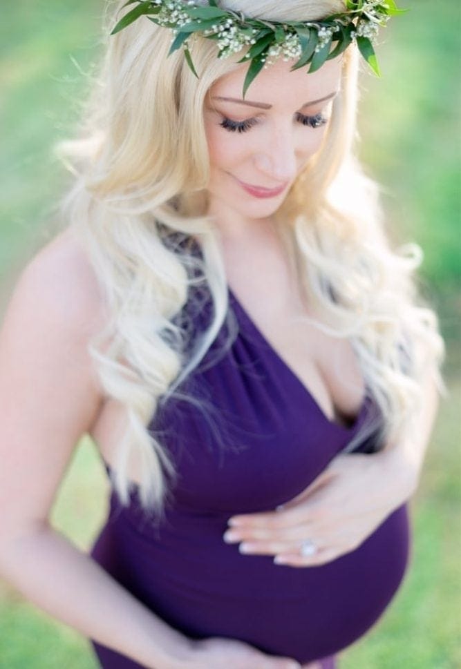 maternity halter gown