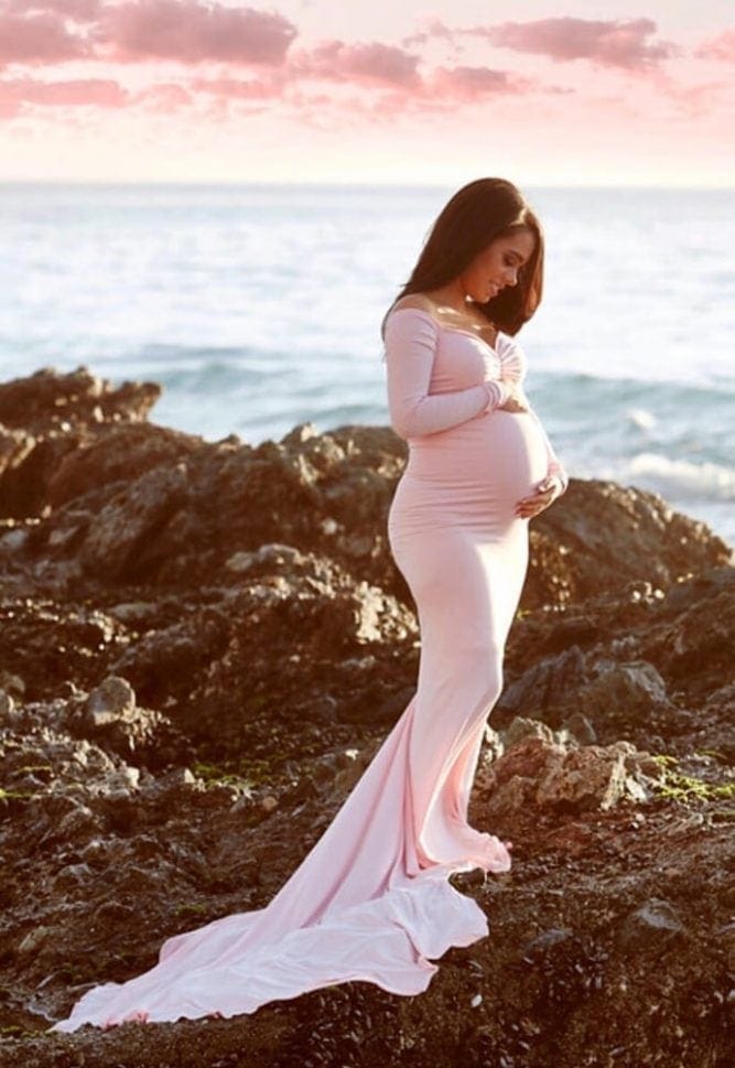 photoshoot maternity gown