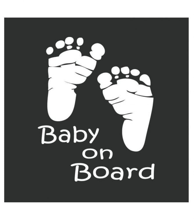 Baby Footprint Car Decal
