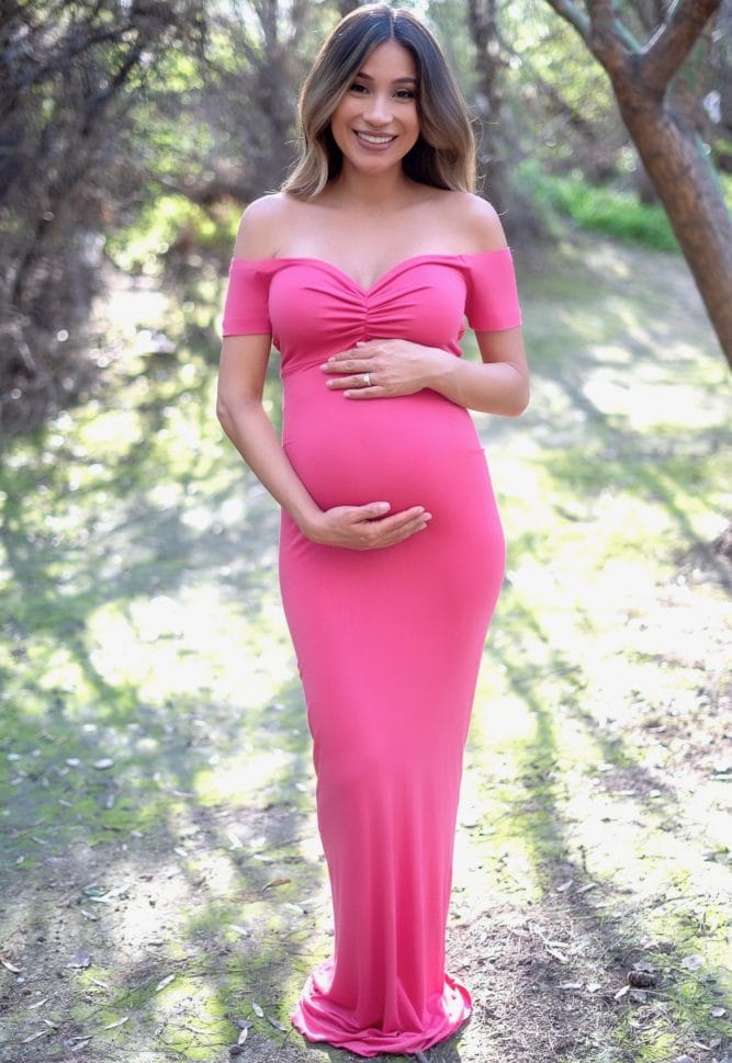 simple baby shower gown