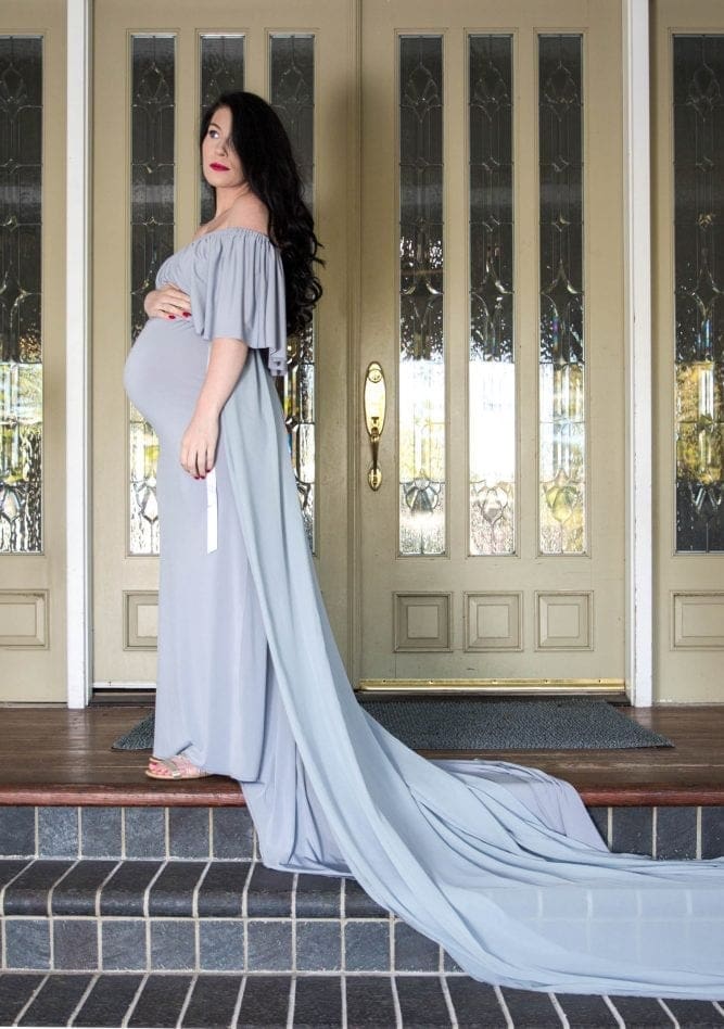 Maternity Gown with Train