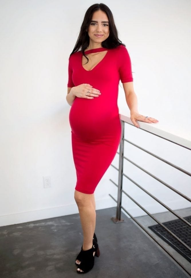 maternity choker dress