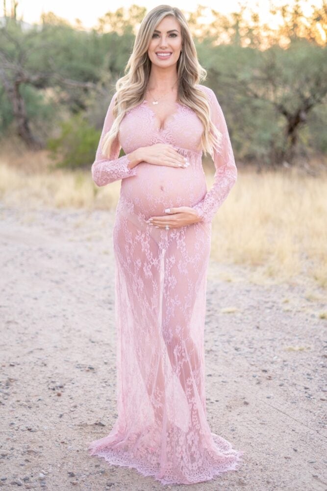 milk bath maternity gown