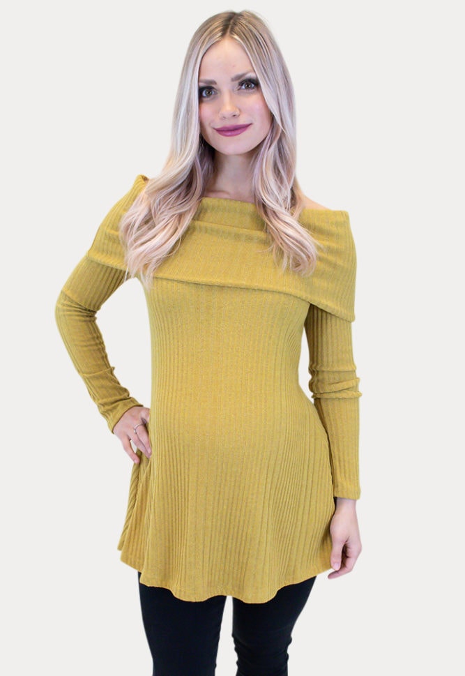 off the shoulder maternity sweater
