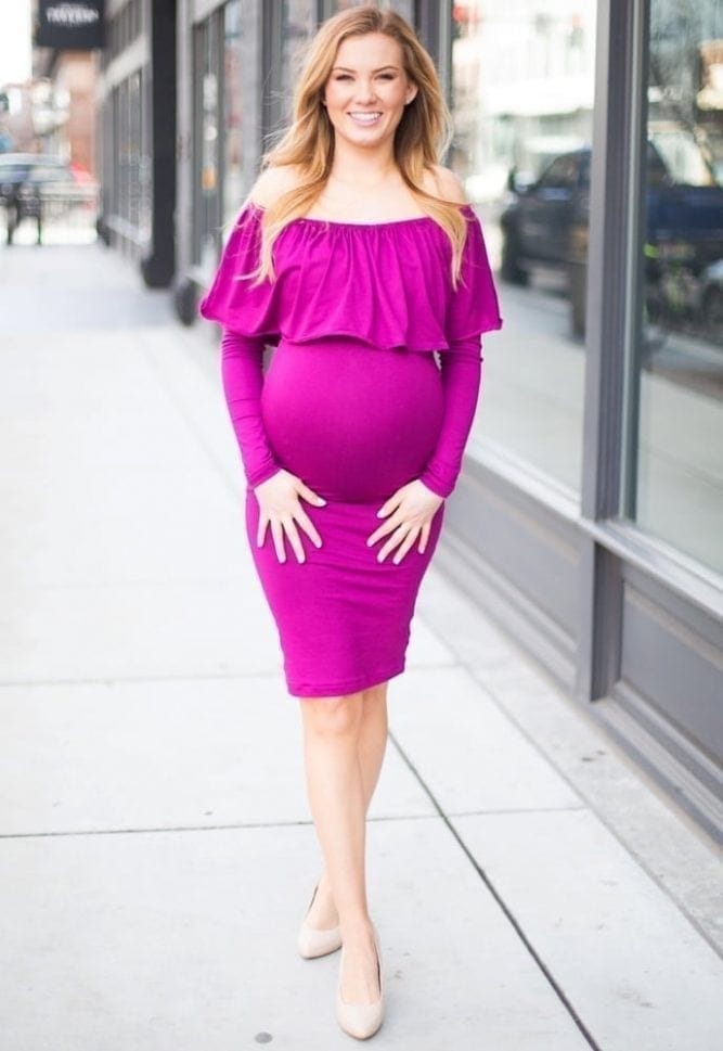 long sleeve maternity shirt