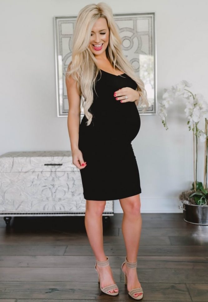 sweetheart maternity dress