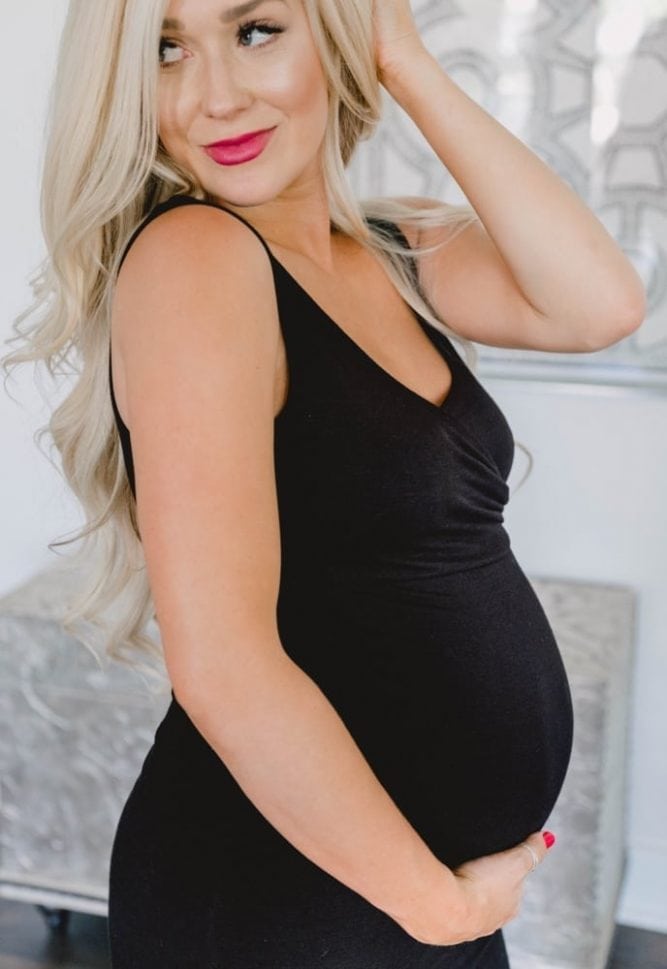 sweetheart maternity dress