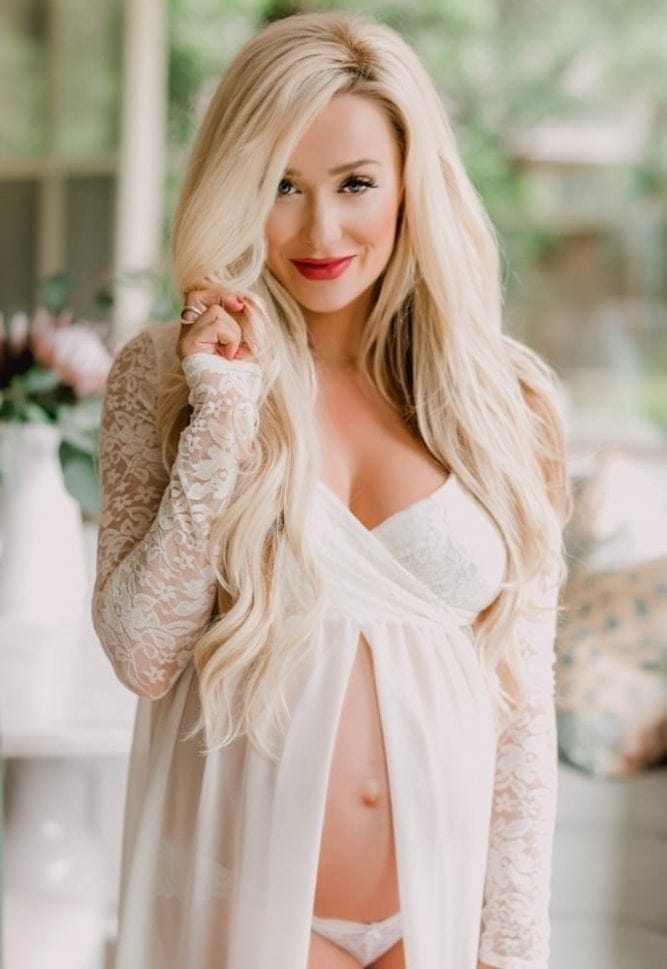 open maternity gown