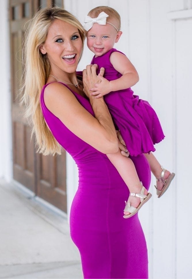 mommy and me maternity gown