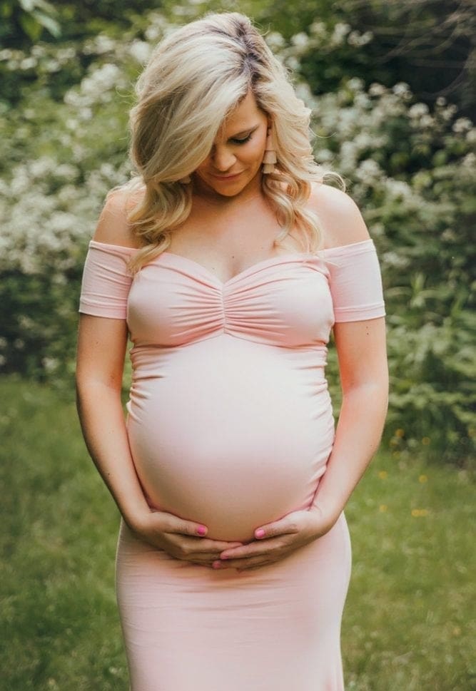 short sleeve baby shower gown