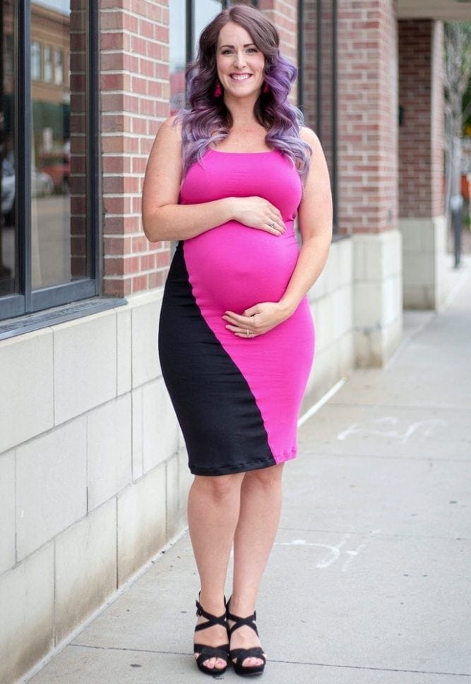 edgy maternity dress