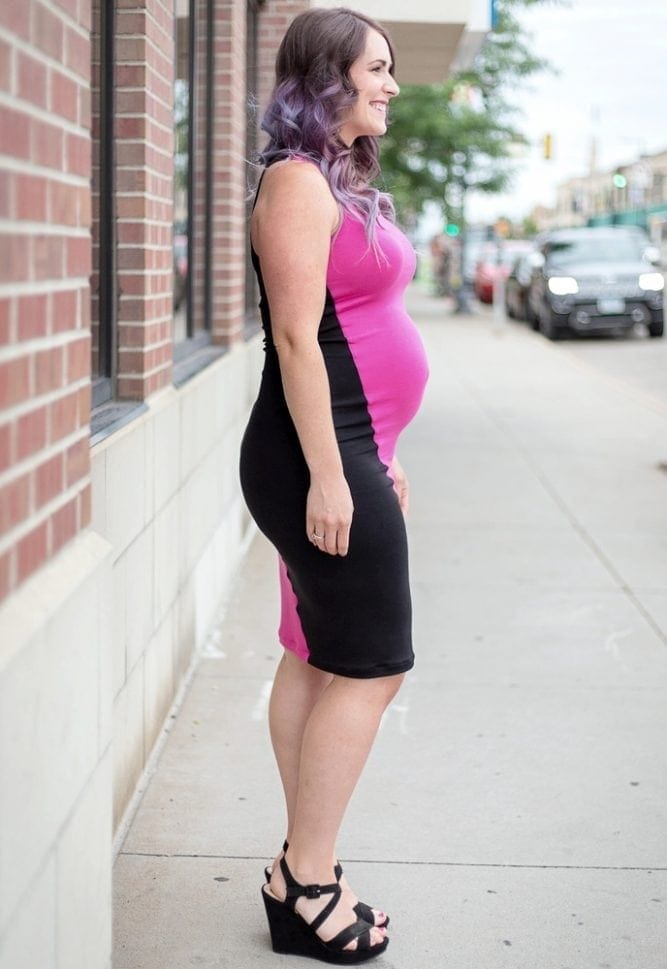edgy maternity dress