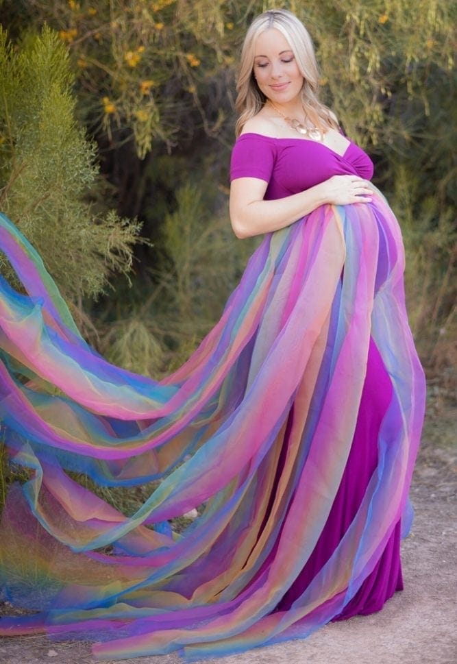 Rainbow Baby Gown