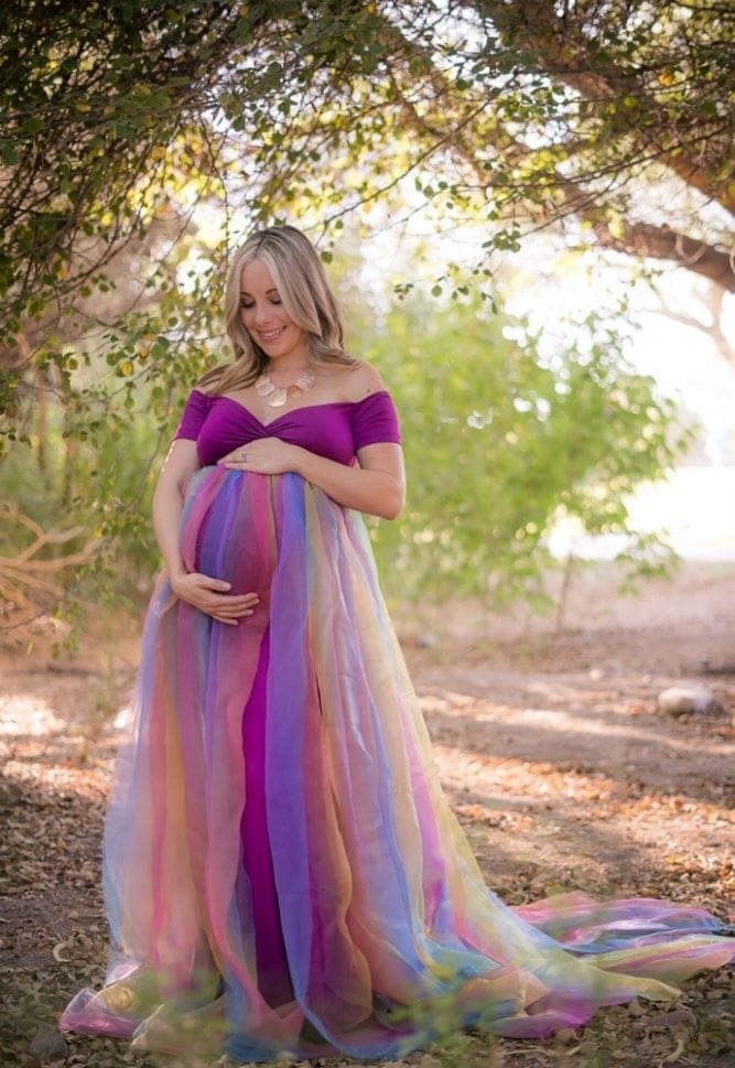 Rainbow Baby Gown