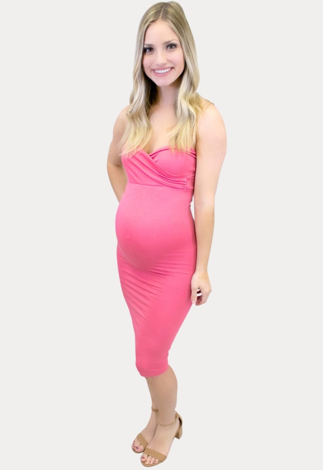 tube top maternity dress