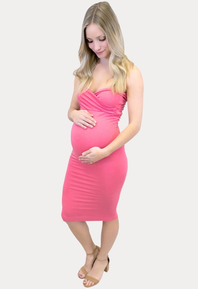 tube top maternity dress