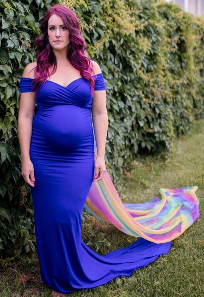Rainbow Baby Pregnancy Gown