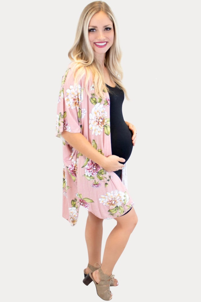floral maternity kimono