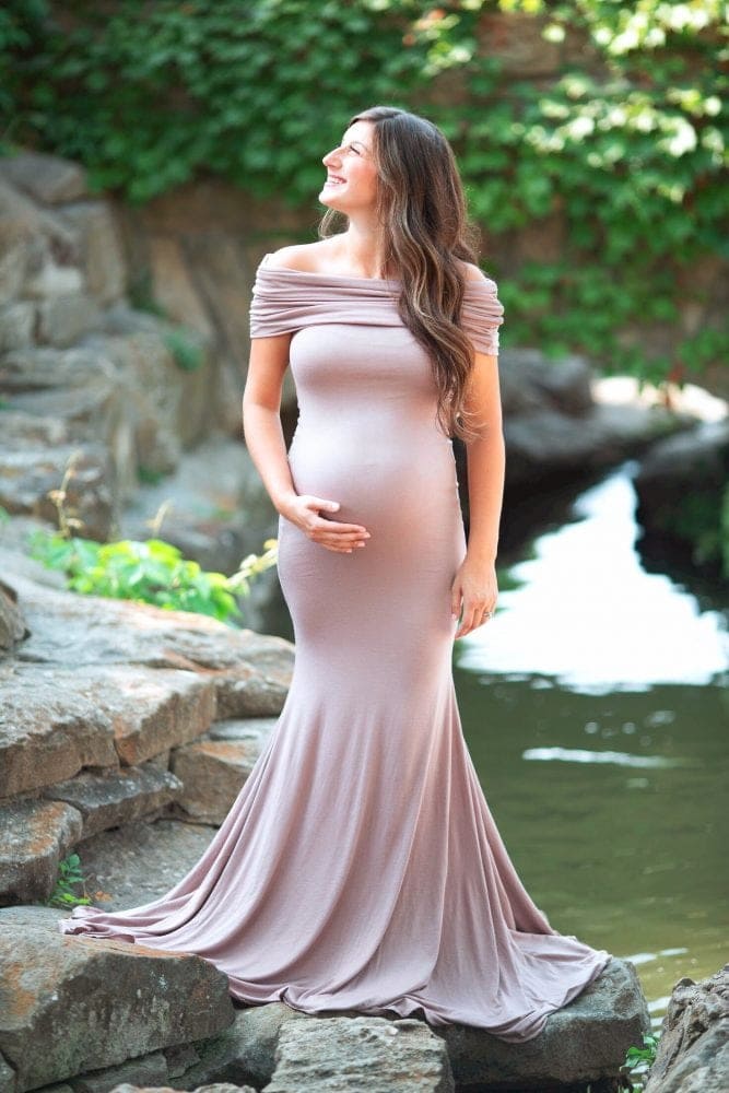 formal maternity gown