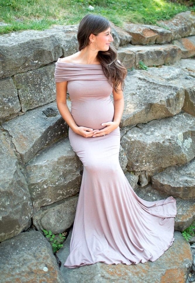 formal maternity gown