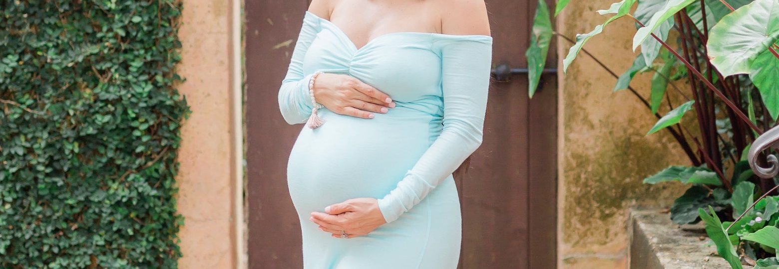 blue baby shower gown