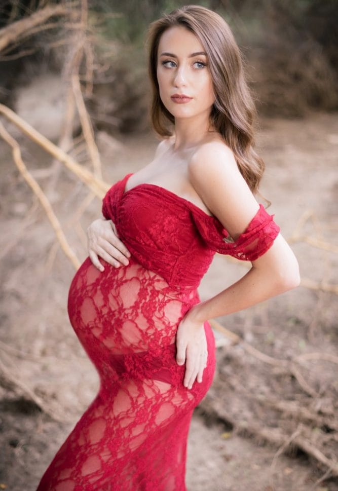 sexy maternity gown