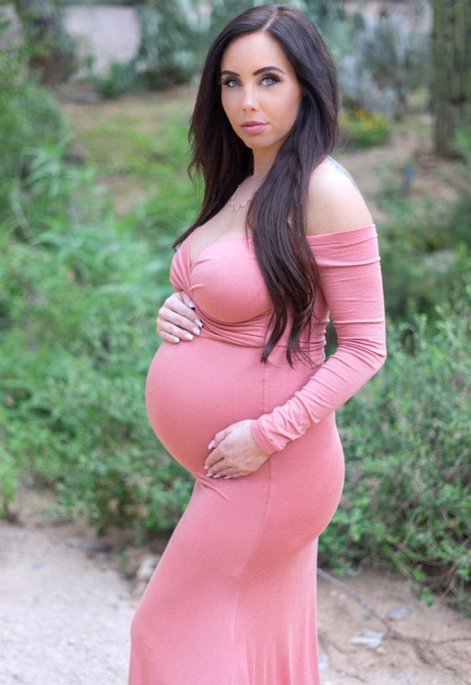 sweetheart baby shower gown