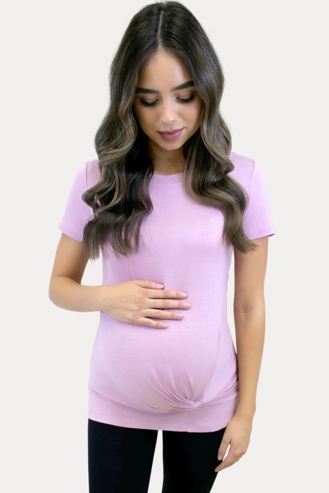 twist front maternity top