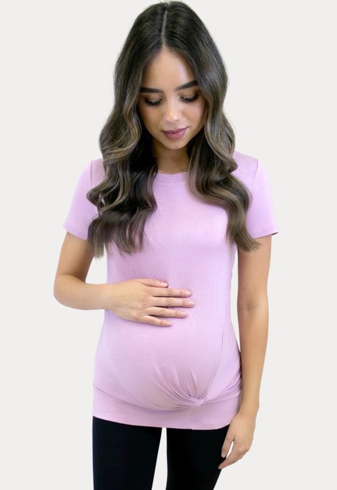twist front maternity top