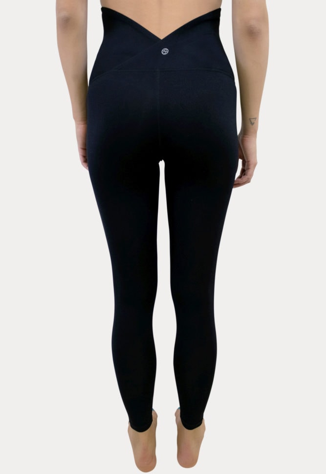 basic black maternity leggings