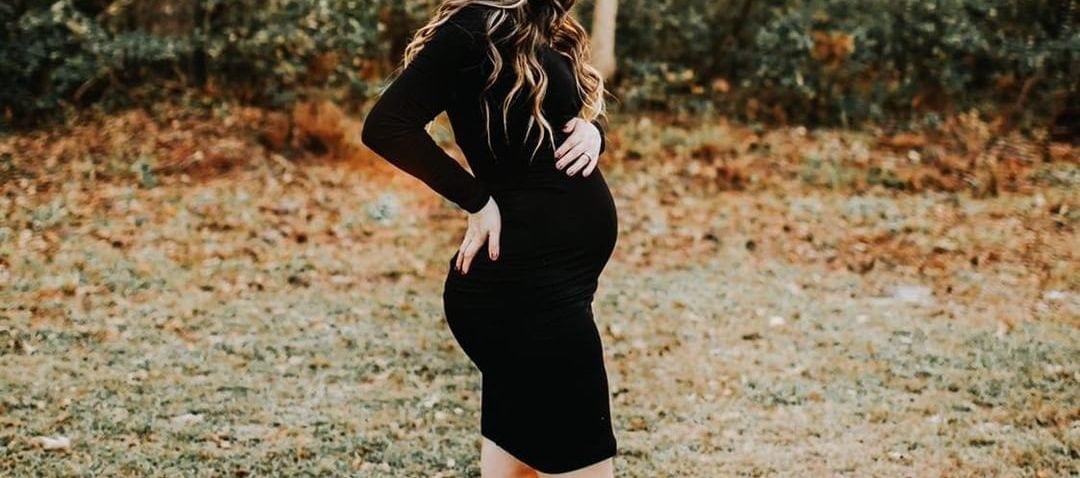little black maternity dress