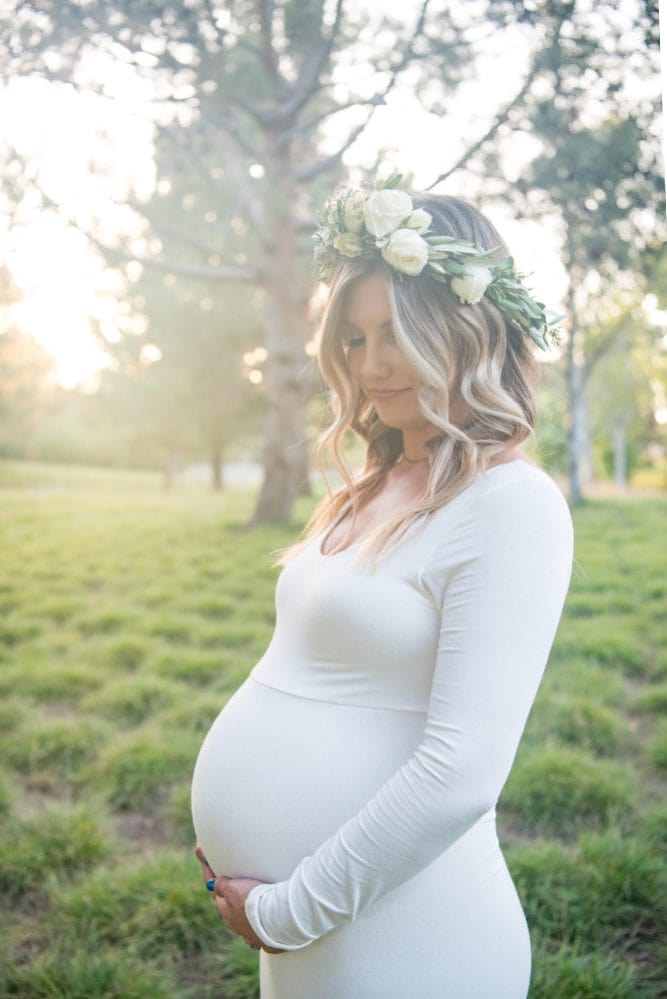 pregnant bridal dress