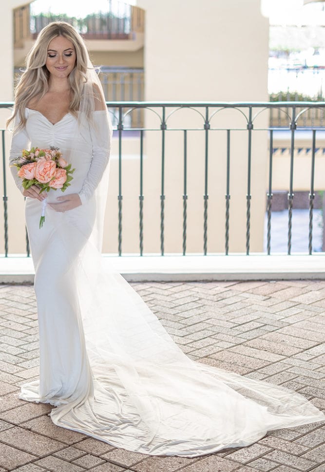 maternity wedding dress with train