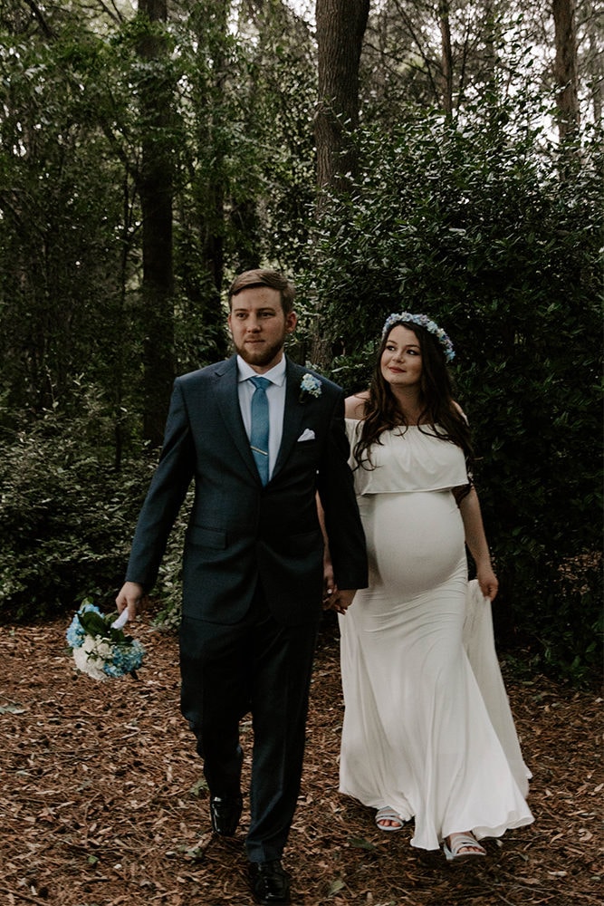 maternity wedding dress with detachable train
