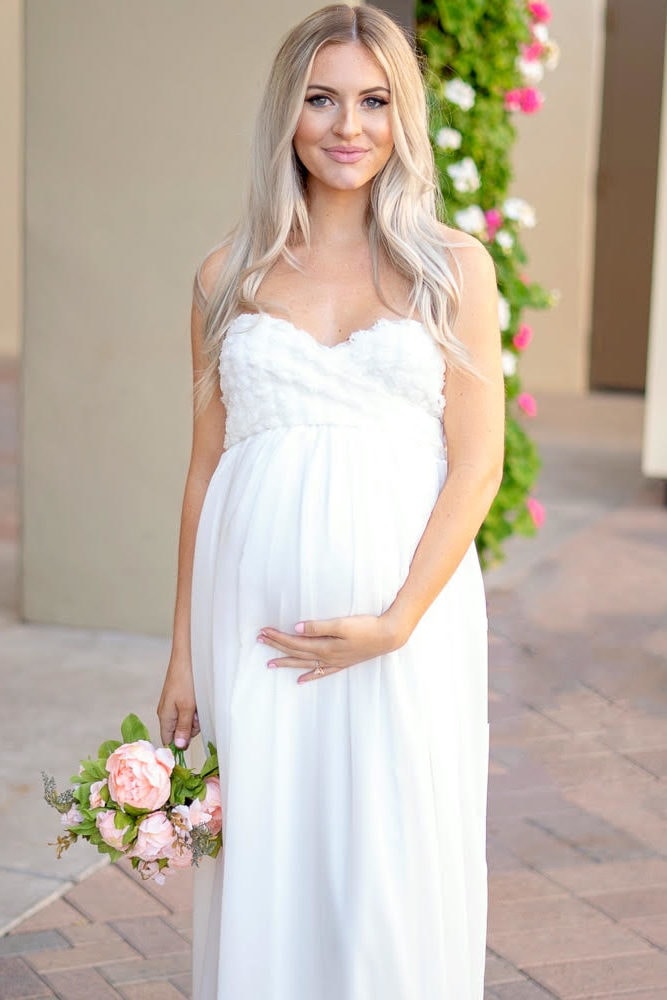 maternity wedding dress