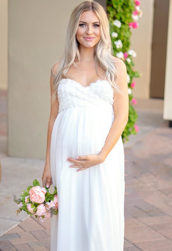 maternity wedding dress