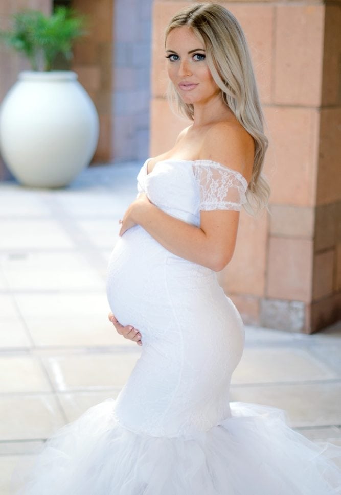 formal maternity gown