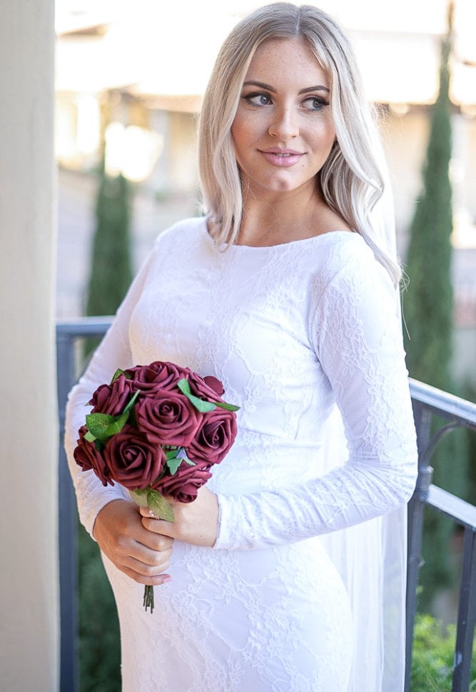 pregnancy wedding gown