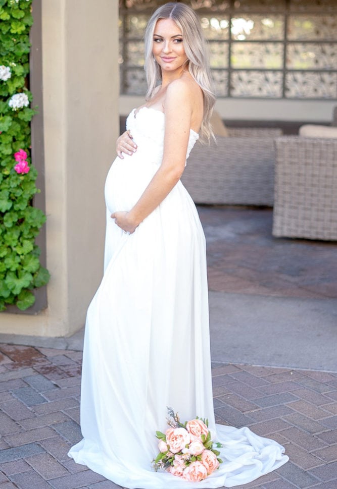 maternity wedding dress