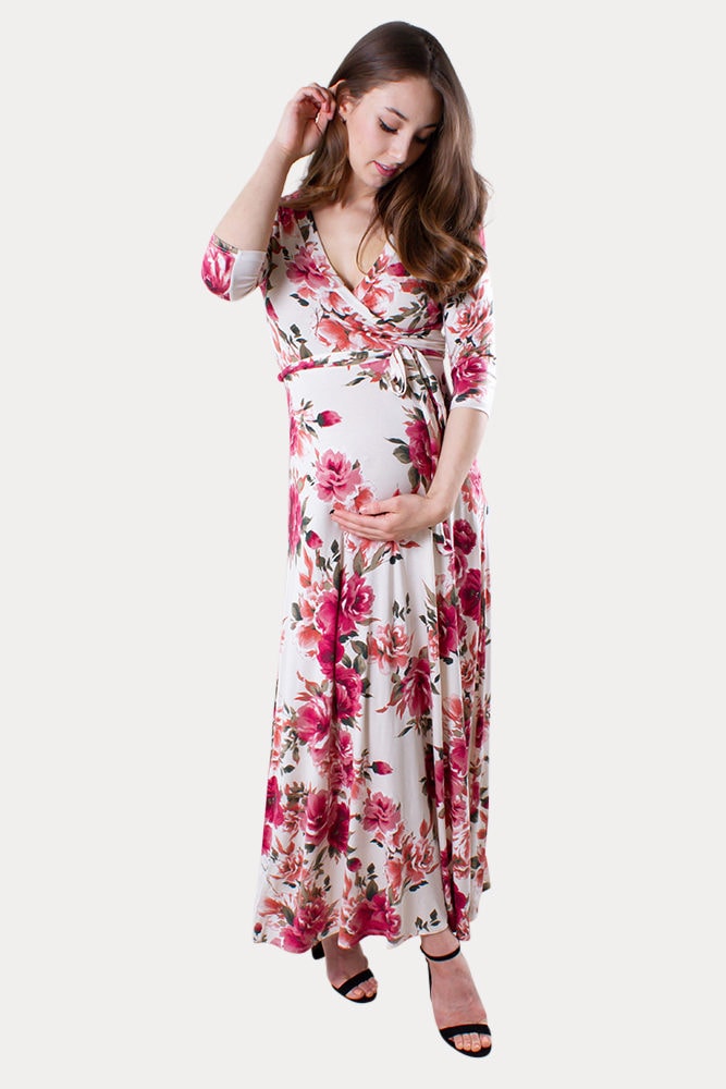 floral maternity dress
