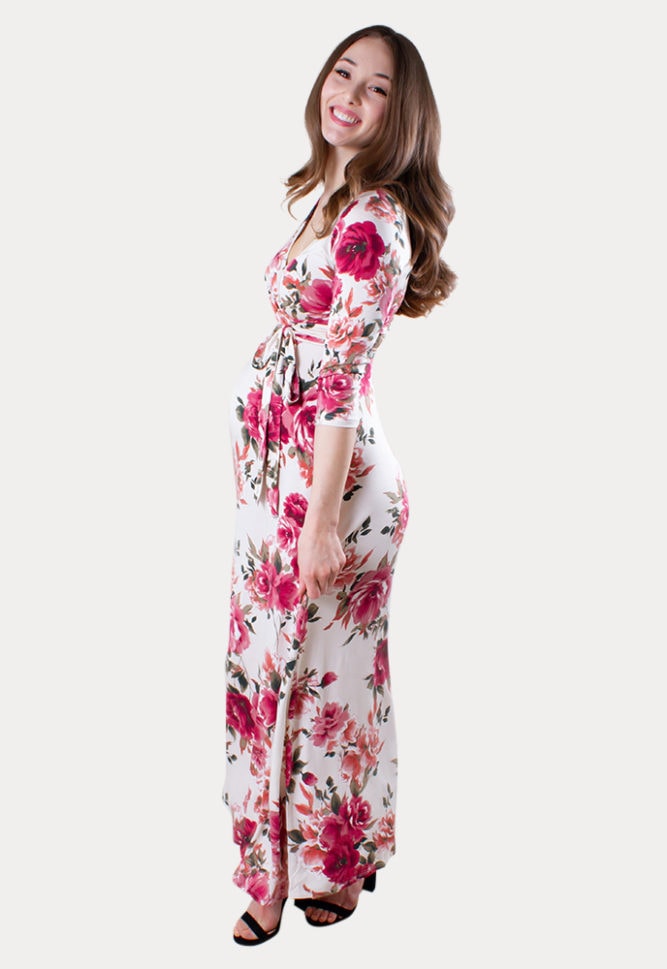 floral maternity dress