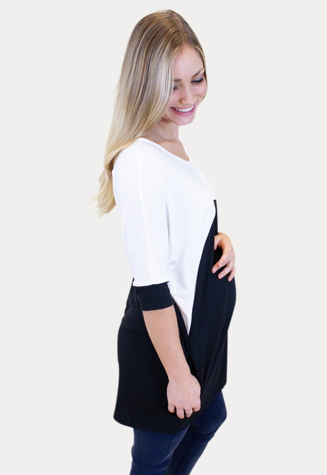 short sleeve maternity tee