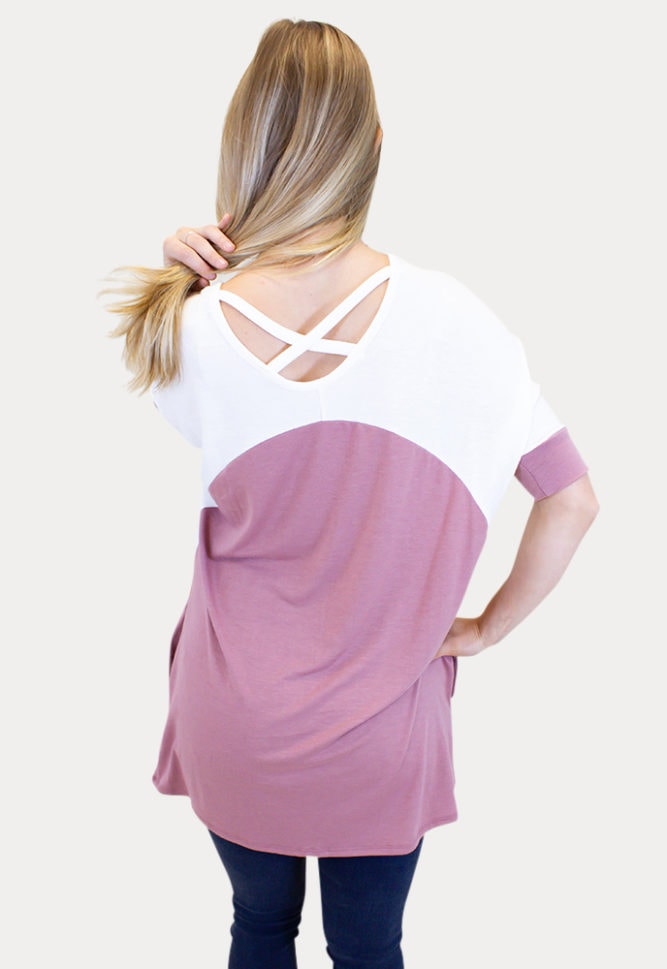 maternity tee with short sleeves