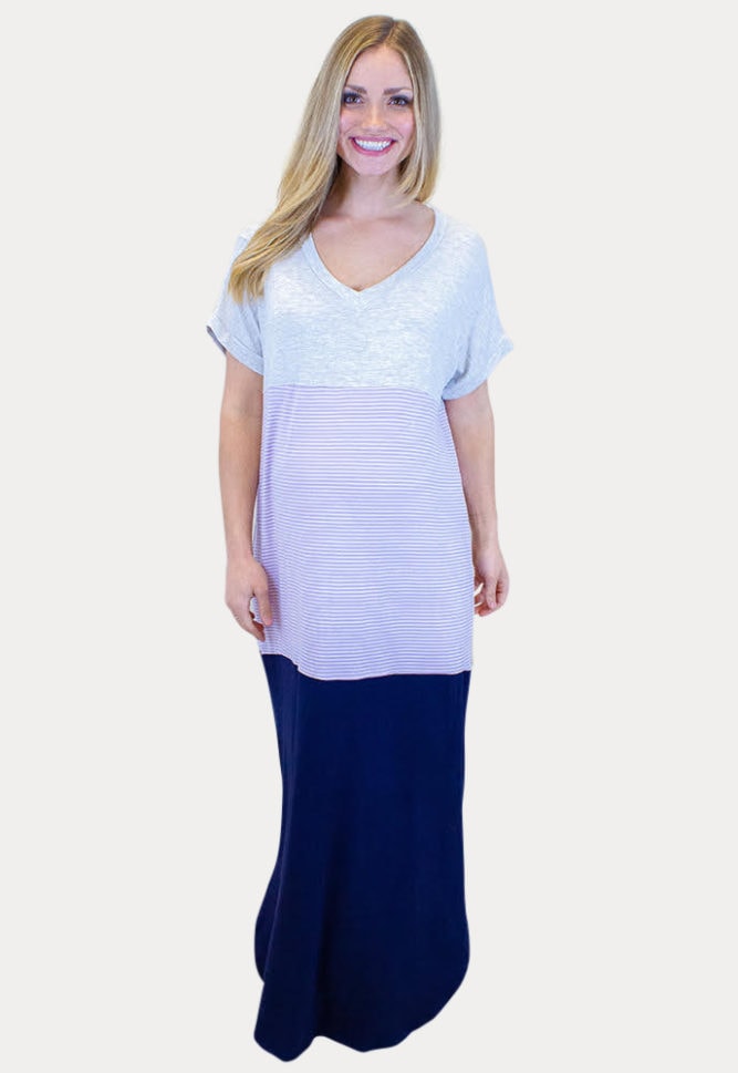 loose pregnancy maxi dress
