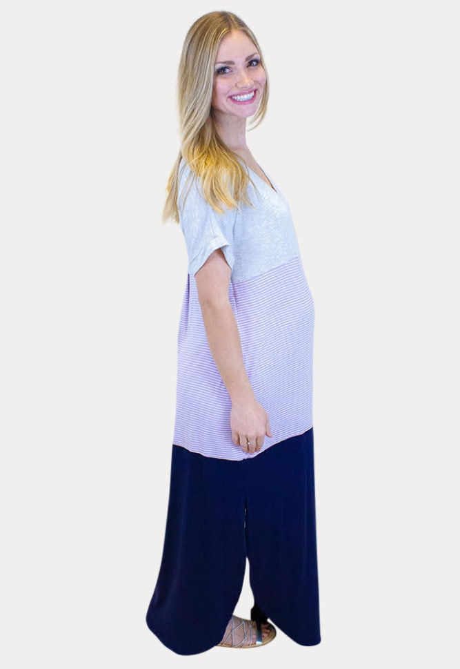 loose pregnancy maxi dress
