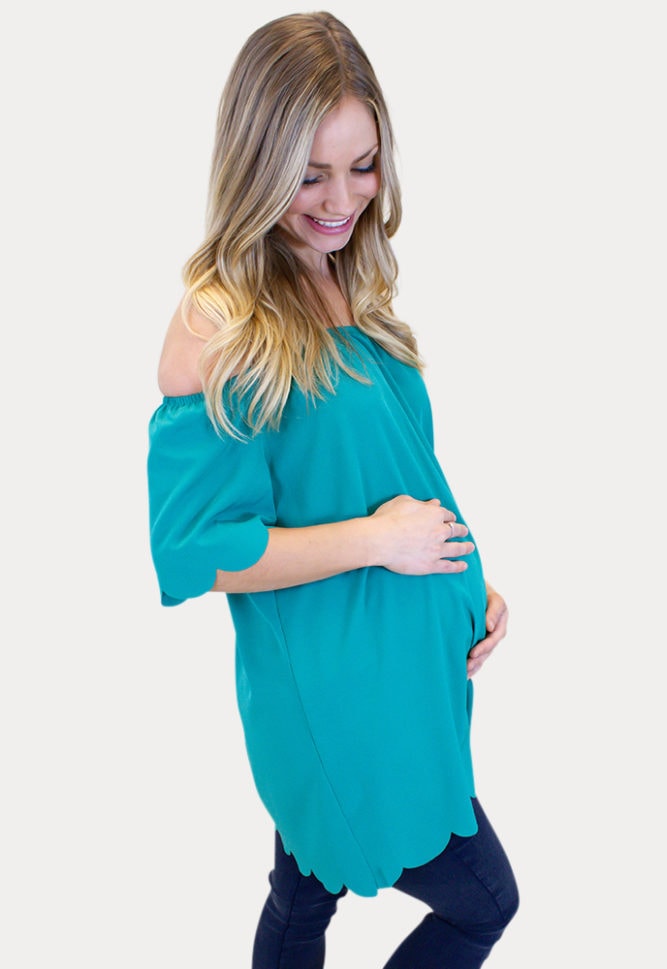 off the shoulder pregnancy top