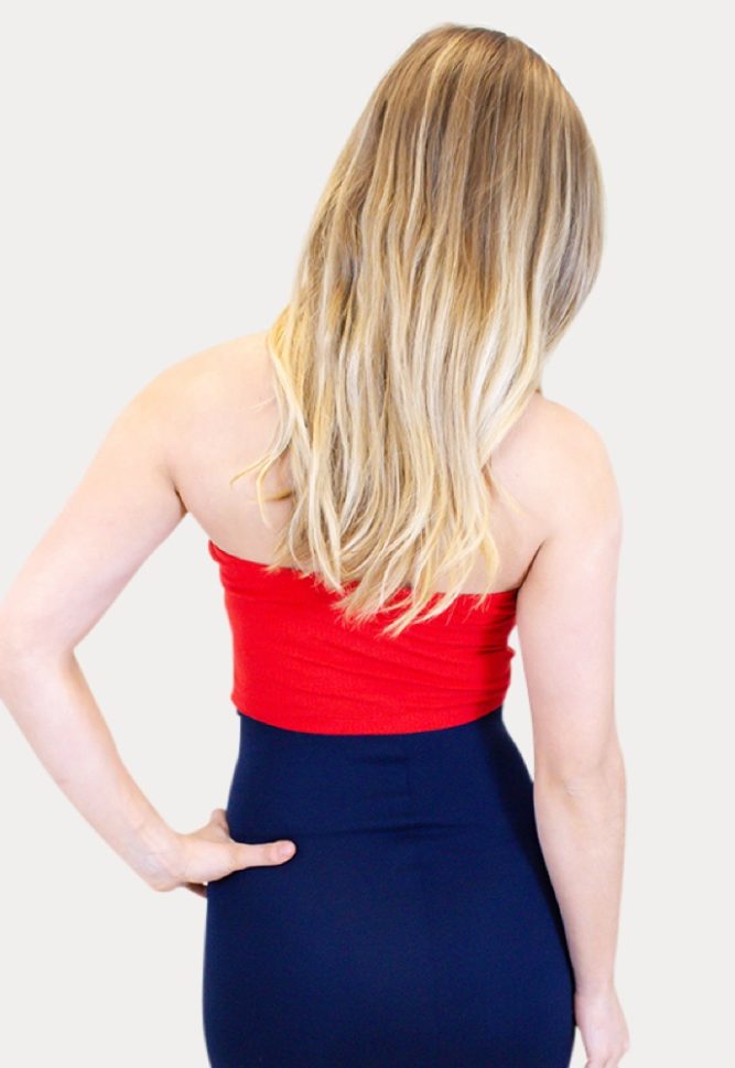 maternity crop top with a bow