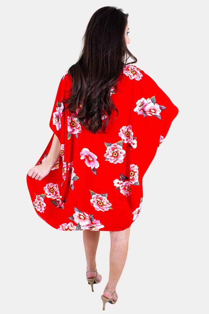 floral pregnancy kimono