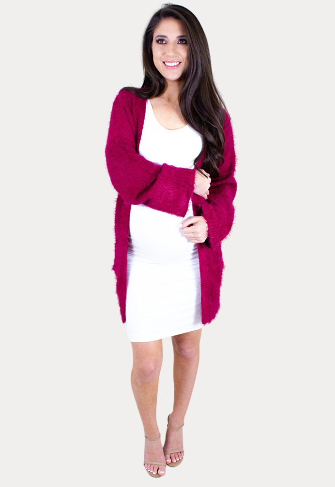 soft maternity cardigan